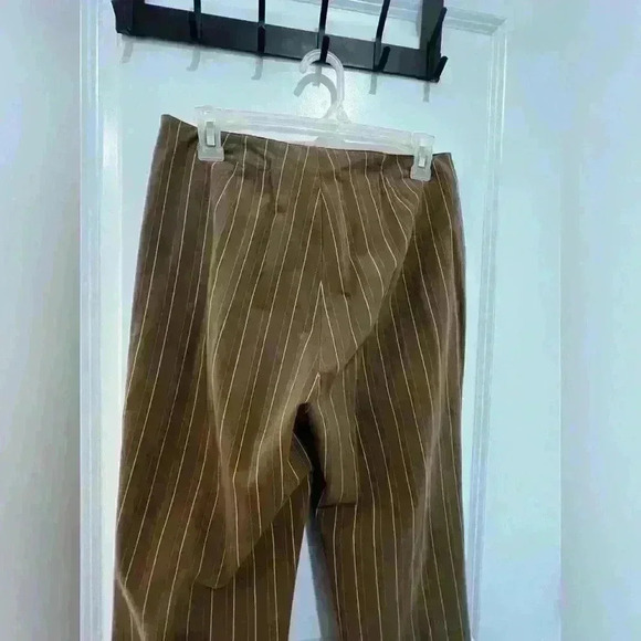 Dockers Mid Rise Brown Striped Dress Pants Size 4 - Picture 3 of 14